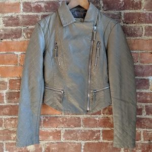 Faux Leather Biker Jacket